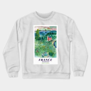 Vintage Travel Poster France Normandy Crewneck Sweatshirt